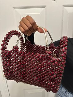 Handmade beaded wrist or top-hand bag. Great for any event, this must-have one-of-a-kind bag and a great addition to your bag collection. Beaded Bags, You Bag, Cross Body Handbags, Purses And Handbags, Handbags, Etsy Uk