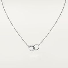 Cartier - LOVE necklace, diamonds - Necklace Woman White gold/Diamond - LOVE necklace, white gold 750/1000, set with 18 brilliant-cut diamonds totaling 0.22 carats. Width: 2.65 mm. Inner diameter: 7.6 mm. Chain length: 420 mm. Formal Cartier Diamond Necklace With Accents, Platinum White Gold Diamond Necklace For Wedding, Cartier Elegant Diamond Wedding Necklace, Cartier Luxury Diamond Necklace For Wedding, Cartier Diamond Necklace For Formal Occasions, Formal Cartier Diamond Necklace, Elegant Cartier Diamond Necklace For Wedding, Elegant Platinum Diamond Necklace, Cartier White Diamond Cut Jewelry