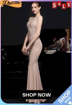 Summer Lace Upper Sleeveless Beige Mermaid Evening Dress Pink Sleeveless Mermaid Dress For Prom, Sleeveless Mermaid Dress With Sweep Train For Evening, Sleeveless Evening Dress With Sweep Train, Sleeveless Pink Mermaid Dress For Banquet, Pink Sleeveless Mermaid Dress For Banquet, Pink Sleeveless Mermaid Evening Dress, Sleeveless Mermaid Dress For Prom Evening, Sleeveless Mermaid Dress For Prom Season, Sleeveless Mermaid Dress For Banquet