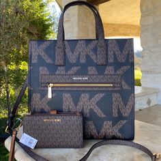 Window Logo, Lg Signature, Studded Handbag, Michael Kors Satchel, Perfect Purse, Mk Bags, Leather Satchel Bag