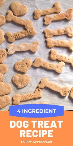 dog treat recipe made with ingredients for dogs