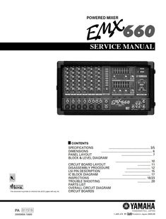 an instruction manual for the yamaha emx - 650