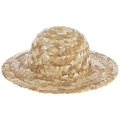 a straw hat is shown on a white background and it looks like it has been made from