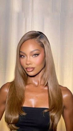 Balmain Hair, Cute Makeup Looks, Baddie Hairstyles, Pretty Makeup, Aesthetic Hair, Straight Hair, Pretty Hairstyles, Hair Looks