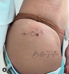 Beachy Tattoos, Underboob Tattoo Designs, Nouveau Tattoo, Line Art Tattoos, Small Tattoo Designs, Rib Tattoo, Mom Tattoos, Simplistic Tattoos