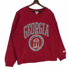 Georgia University, School Merch, Georgia Sweatshirt, Chimayo Jacket, College Crewneck Sweatshirts, College Fits, University Of Georgia, Sweatshirt Crewneck, Winter Clothes