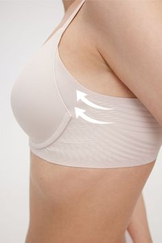 Soaring support to help you reach cloud-nine comfort — the Winged Support Curve Bra features 3-point wire-free support in each cup for the perfect lift and a comfortable fit for a wide range of chest sizes. Details Materials & Care Shipping & Returns • Fixed full-coverage no-show cups. Adjustable straps for the perfect fit and back-clasp closure for easy on and off. • Shapes and lifts with a patented 3-point gel design inspired by wings — reliable all-day support without constricting metal under Full Support Bra, Best Supportive Bras, Organic Bra, Bra Design, Bra Sewing Pattern, Comfort Bra, Bra Photos, Wire Free Bra, Bra Sewing