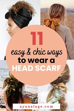 Silk Scarf Hairstyles, Head Covering Styles, Curly Hair Tricks, Hair Scarf Ideas, Head Covering Movement, Hair Scarf Tutorial, Bandana Hairstyles Short, Hair Bandanas, Silk Hair Scarf