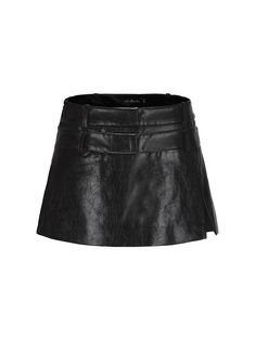 The Lola Skirt  combines bold style with refined details, crafted from slightly wrinkled glossy leather for a sleek, textured look. This low-waisted, A-line skirt is designed with a double waistband for a modern edge, while the hem slit adds a hint of sexiness. Built-in safety shorts ensure both comfort and confidence, making it as practical as it is stylish. An invisible side zipper allows for easy wear, and the decorative back pocket adds a touch of sophistication to the minimalist design.   Made from slightly wrinkled glossy leather for a sleek, textured finish.  Low-waisted, A-line cut offers a slim and neat silhouette.  Hem slit adds a sexy and modern touch.  Built-in safety shorts ensure comfort and freedom of movement.  Invisible side zipper for easy wear.  Decorative back pocket ad Safety Shorts, A Line Cut, Bold Style, Low Waisted, Freedom Of Movement, Bold Fashion, Skirt Black, Easy Wear, A Line Skirt