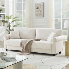 Mercer41 82.48'' Velvet Sofa & Reviews | Wayfair Mid Century Modern Couch, Living Room And Office, Sofa White, Upholstered Couch, Sofa Velvet, Comfortable Couch, Couch Upholstery, Rolled Arm Sofa, Sofa Review