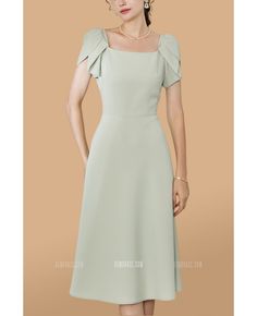 Buy elegant square neckline aline wedding guest dress at wholesale price online. Free shipping and pro custom service since 2009. Elegant Square Neck Dress For Wedding Guest, Square Neck Dress With Fitted Bodice For Wedding Guest, Fitted A-line Bridesmaid Dress For Formal Occasions, Elegant Square Neck Wedding Dress, Elegant Fitted A-line Bridesmaid Dress, Formal A-line Bridesmaid Dress With Fitted Bodice, Elegant A-line Bridesmaid Dress For Formal Occasions, Formal Square Neck Solid Color Dress, Formal Dresses With Square Neck In Solid Color