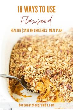 Flax Seeds Recipes, Seeds Recipes, Kitchen Hack, Super Food, Healthy Nutrition