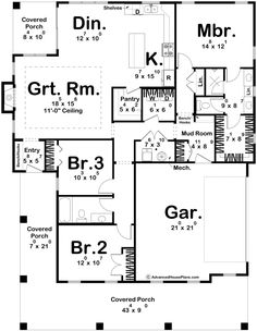 the first floor plan for this house