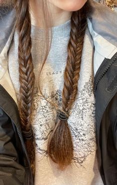 Hair Stylies, Cut My Hair, Fish Tail Braid, Dream Hair, Hairstyles For School, Aesthetic Hair, Hairstyles Haircuts, Hairstyle Ideas, Hair Day