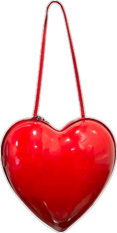 Red Glossy Formal Bags, Valentine's Day Red Shoulder Bag For Shopping, Red Shoulder Bag For Valentine's Day Shopping, Formal Red Bags With Glossy Finish, Formal Red Bag With Glossy Finish, Heart-shaped Formal Bag For Valentine's Day, Red Heart-shaped Evening Bag, Luxury Heart-shaped Party Shoulder Bag, Leather Heart