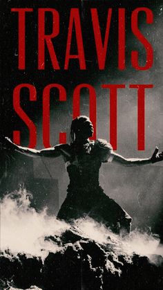 the cover to travis scott's novel, in which he appears to be holding his arms out