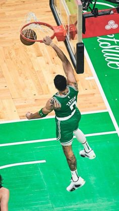 NBA Boston Celtics star Jason Tatum slam dunk overhead wallpaper background aesthetic Basketball Wallpaper, Nba Basketball, Boston, A Good Man