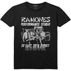 Ramones East Village Unisex T-Shirt Band Merch T-shirt With Graphic Print And Crew Neck, Relaxed Fit Band Merch T-shirt With Logo, Band Merch Cotton T-shirt With Band Logo, Cotton Band Merch T-shirt With Logo, Band Logo Cotton T-shirt, Cotton Band Logo T-shirt Merch, Crew Neck T-shirt With Text Print For Concert, Band Logo T-shirt With Crew Neck, Band Merch Short Sleeve Graphic T-shirt