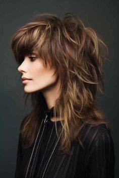 Feminine Haircuts, Short Wolf Haircut, Long Shaggy Hair, Rocker Hair, Jack Martin, Long Shaggy, Head Ornaments, Haircuts 2024, Shaggy Long Hair