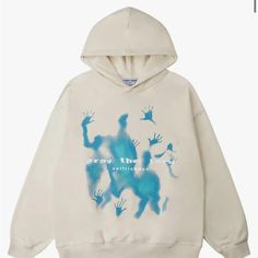 Aelfric Eden Men’s Medium Hoodie. Cream Color With Blue Accents. Never Worn, No Stains; No Wear. Was Too Big For Me That’s Why Im Selling It. Fox Hoodie, Aelfric Eden, Pull Oversize, Streetwear Sweatshirt, Oversized Streetwear, Hoodie Brands, Oversize Fashion, Estilo Hip Hop, Sweat Hoodie