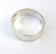 This listing is for the one ring You are looking at a beautiful HAND MADE wedding band ring. made to order any size This ring can be made to order in any size. Please note your desired size in the message to seller area at checkout. width wedding band is 6 mm Come in a gift box. Fallow me on facebook for newest updates. http://www.facebook.com/pages/Orit-Naar-jewelry/174677569247132?sk=wall Silver Wide Band Stackable Wedding Rings, Silver Wide Band Stackable Rings For Wedding, Silver Wide Band Round Ring For Promise, Silver Wide Band Ring For Promise, Sterling Silver Wide Band Stackable Rings For Wedding, Promise Ring With Decorative Wide Band, The One Ring, Simple Wedding Bands, Handmade Wedding Rings