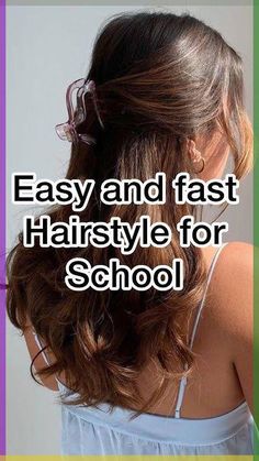 Girl School Hairstyles Easy, Easy Hairstyles For Short Hair School, Cute Hairstyles For Kids With Short Hair, Fast Hairstyles For Long Hair, Quick Cute Hairstyles For School, Quick Easy Cute Hairstyles For School, Hair Styles Easy For School, Hairstyles For Short Hair For School, Easy Hairstyles For School Kids