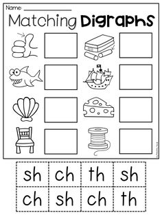 worksheet for beginning and ending the letter h with pictures to match it up