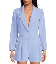 Shop for Gianni Bini Sadie Cropped Long Sleeve Notch Lapel Coordinating Blazer at Dillard's. Visit Dillard's to find clothing, accessories, shoes, cosmetics & more. The Style of Your Life. Spring Fitted Notched Blazer, Fitted Notched Blazer For Spring, Tailored Elastane Blazer, Notch Lapel Elastane Blazer For Workwear, Spring Fitted Blazer With Lapel Collar, Fitted Blazer With Lapel Collar For Spring, Tailored Notch Lapel Blazer In Elastane, Tailored Elastane Blazer With Notch Lapel, Tailored Notch Lapel Elastane Blazer