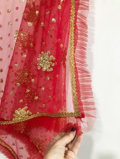 Red Bridal Indian dupatta for women | Wedding dupatta | Designer dupatta | Dupatta This Indian Dupatta Long embroidered Red net with gold border dupatta is very elegant and beautiful. These are very much in trend now. Pair it with plain kurta to make your dress unique. Beautiful net with sequins embroidery dupatta. It has golden border with frill. Mix and match with our skirts and blouses. Or we can make something for you to match this. More dupatta here in our collection https://www.etsy.com/sh Red Sharara With Sheer Dupatta In Chanderi, Festive Red Salwar Kameez With Sheer Dupatta, Red Sharara With Dupatta For Diwali, Red Sharara With Dupatta For Festive Occasions, Festive Red Sharara With Sheer Dupatta, Festive Red Sharara With Dupatta, Red Sharara With Sheer Dupatta For Diwali, Red Sharara With Sheer Dupatta For Navratri, Red Anarkali Saree With Sheer Dupatta