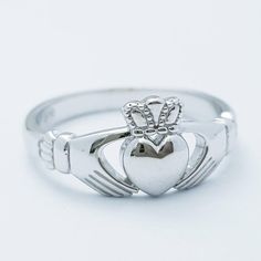 Dainty silver claddagh ring Irish claddagh ring from Galway | Etsy Claddagh Symbol, Celtic Claddagh Ring, Silver Claddagh Ring, Irish Ring Claddagh, Irish Rings, Irish Claddagh, Love Knot Ring, Claddagh Ring, Celtic Knot Ring