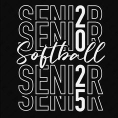 a black and white poster with the words senior 2, 3, 4, 5