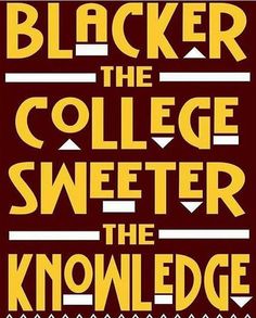 the poster for blacker the college sweeper, which is featured in yellow and brown