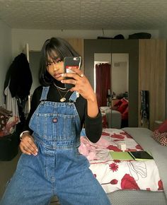 Sza Outfits Overalls, Outfit Vintage, 90s Fashion Outfits, Grunge Skater, Indie Fashion, Color Hair, Blonde Color