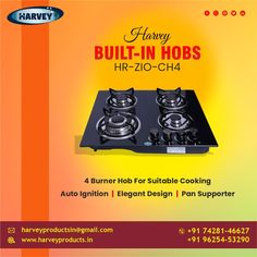 the brochure is designed to look like an advertisement for two burners stoves