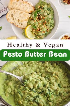 This 30-min pesto butter beans recipe is unbelievably creamy, rich and flavorful, plus it is so easy to make! It is made using wholesome ingredients and is packed with fiber and plant-based protein. Perfect vegan and gluten-free lunch or dinner to share with your family alongside a good crusty bread.