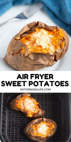 air fryer sweet potatoes are the perfect side dish for any meal or appetizer