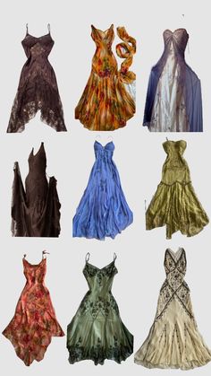 Hippy Prom Dress, Thrifted Dress Outfit, Whimsigoth Dresses, Earthy Prom Dress, Whimsigoth Outfits, 70s Style Dress, 70s Fashion Dresses, Witchy Fashion, Crazy Outfits