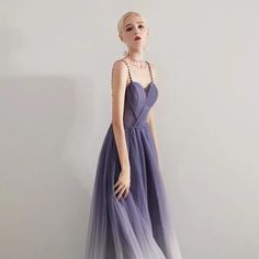 Strapless Purple Tulle Evening Dress, Evening Dress With Beaded Spaghetti Straps, Tulle Evening Dress With Spaghetti Straps For Prom, Tulle Evening Dress With Spaghetti Straps, Spaghetti Strap Tulle Evening Dress For Prom, Prom Evening Dress With Spaghetti Straps, Purple Sweetheart Neckline Summer Evening Dress, Purple Spaghetti Strap Evening Dress, Strap Prom Dress