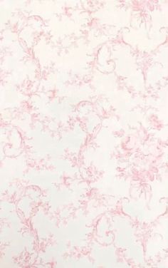 a white and pink wallpaper with flowers on it