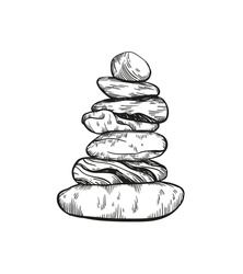 a stack of rocks sitting on top of each other