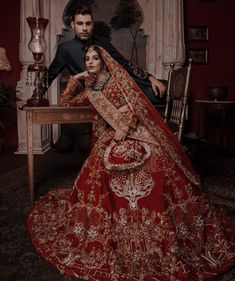 Shadi Aesthetic, Waleema Dress, Latest Bridal Lehenga Designs, Red Bridal Dress, Bridal Lehenga Designs, Latest Bridal Lehenga, Wedding Lehenga Designs, Indian Bride Outfits