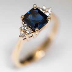 Sapphire Engagement Ring Blue, Gold Diamond Earrings, Blue Nile, Pretty Rings, Blue Sapphire Rings, Sapphire Jewelry, Blake Lively, Sapphire Engagement