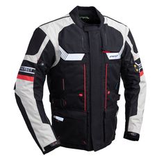 AT-2206 Construction:-Outer Shell is constructed according to Max Tec 600-D & 1000-D-Dublan, 2500-D heavy fabric, stretchable panels & reflective-Waterproof Liner membrane with sealing tape.-Soft Shell offers a soft touch, breathable, waterproof and windproof fit for bikers-Moisture wicking material is used in the collar for maximum rider comfortFeatures:-Air-vent waterproof auto lock zippers front & back-Adjustable sleeve & waist temporary price reduction & reflector brands-Long & Short connect Biker Gear, Sealing Tape, Price Reduction, Jackets Men Fashion, Biker Leather, Motorcycle Outfit, Long Shorts, Nice Leather, Rain Wear