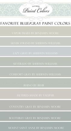 the favorite blue gray paint colors