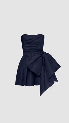 Navy Blue Homecoming Dress, Strapless Homecoming Dresses, Satin Homecoming Dress, Blue Homecoming Dresses, Short Party Dress, Prom Dress Inspiration