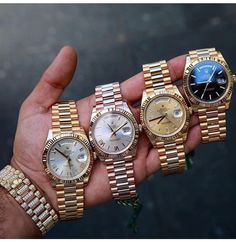 Tattooed Arm, Ornaments For Men, Rolex Presidential, Hand Watches, Explorer 1, Men's Rolex, Black And Gold Watch, Rolex Diamond