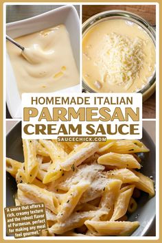 Decadent Parmesan Cream Sauce to Transform Pasta and Seafood Creamy Sauces, Pasta Seafood, Parmesan Cream Sauce, Cream Sauce Recipes, Cheesy Sauce, Creamy Sauce, Cream Sauce, Sauce Recipes, Pasta Dishes