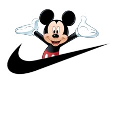 Nike Mickey Mouse, Nike Sublimation Design, Nike Cartoon, Disney Silhouette Art, Logo Silhouette, Disney Silhouette, Nike Design, Mickey Y Minnie