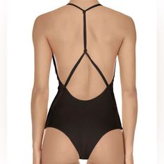 Features: Plunge Neckline, Strappy Back, Low Cut Condition: Great Preowned. Light Signs Of Use But No Observed Excessive Wear, Flaws, Or Stains Size: Large // Mikoh Africa One Piece Bathing Suit Swim Swimsuit Swimwear Vacation Resort Black Sexy Low Coverage Sleek Macrame Tie Back // Swimming Swimsuit, Halter One Piece Swimsuit, One Piece Bathing Suit, Plunge Neckline, Vacation Resorts, Plunging Neckline, Tie Back, Low Cut, Bathing Suit