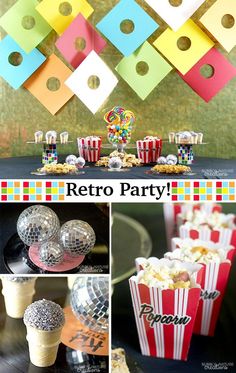 an image of a party with popcorn and decorations